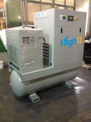 Kebisingan yang rendah kompak Screw Air Compressor